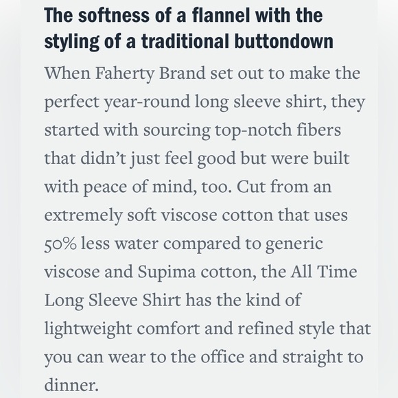 Faherty Men’s The All Time Shirt Navy Windowpane Casual Button Down,Tailored Fit - Picture 13 of 15